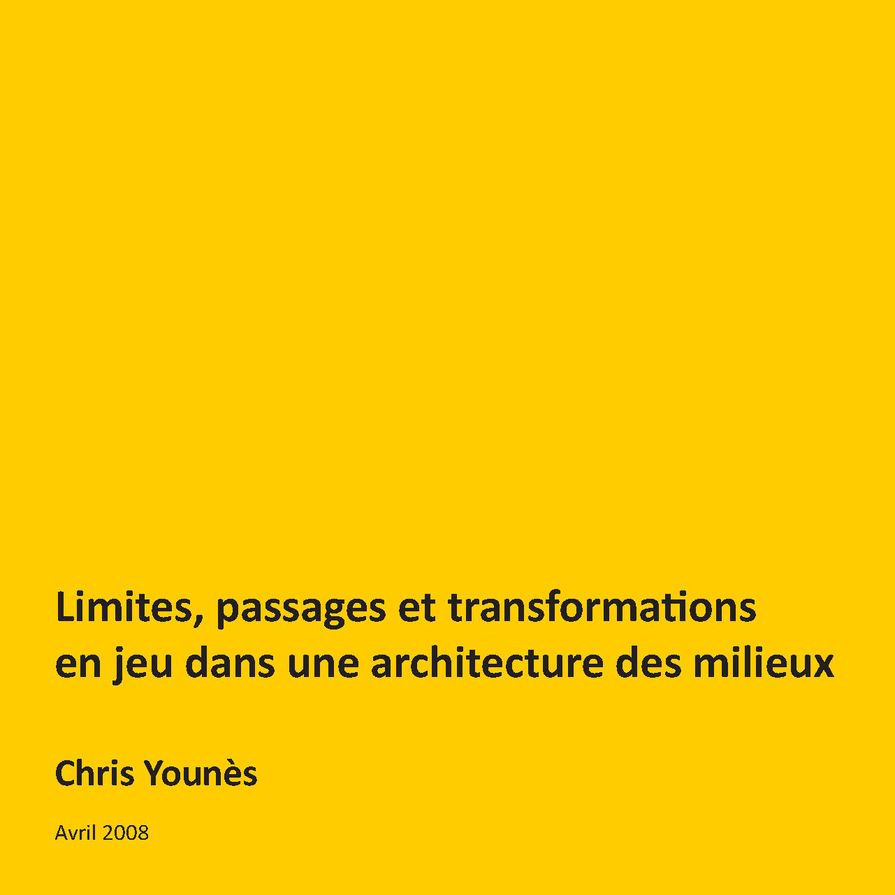 Limites passages et transformations...